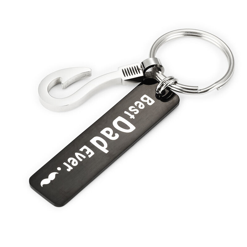 "Papas Liebe" Personalisierter Schlüsselanhänger mit Wunschgravur