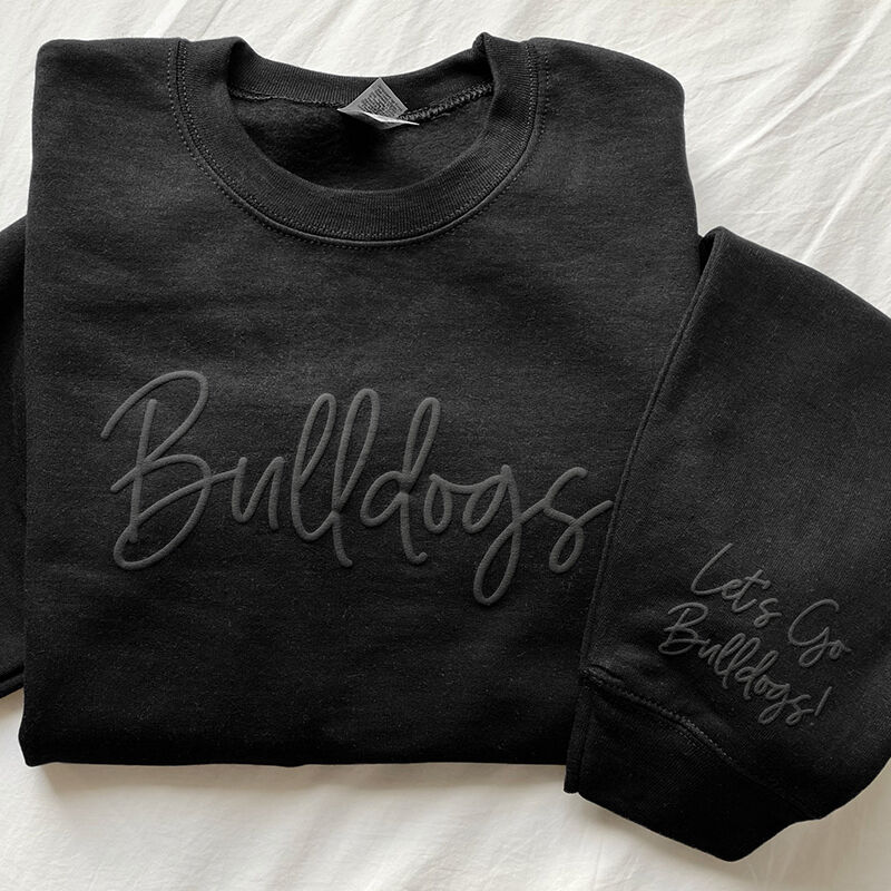 Personalized Sweatshirt Puff Print Design with Custom Messages Creative Gift for Loved One