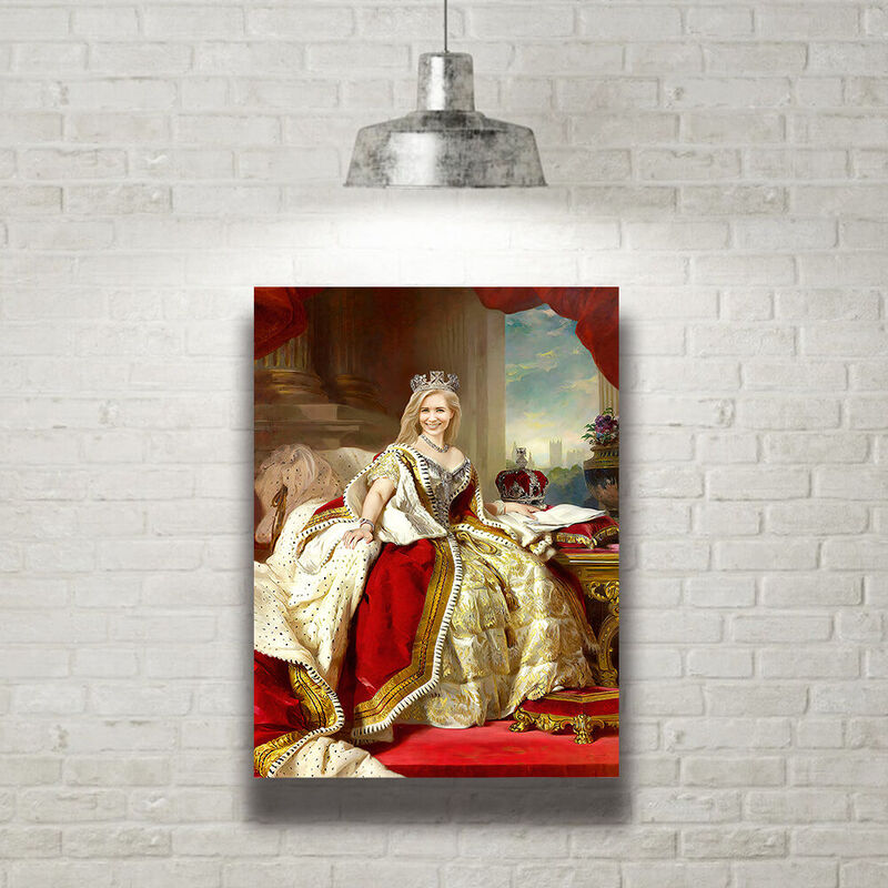 Customized  Royal Head Photo The Queen Portrait for Her