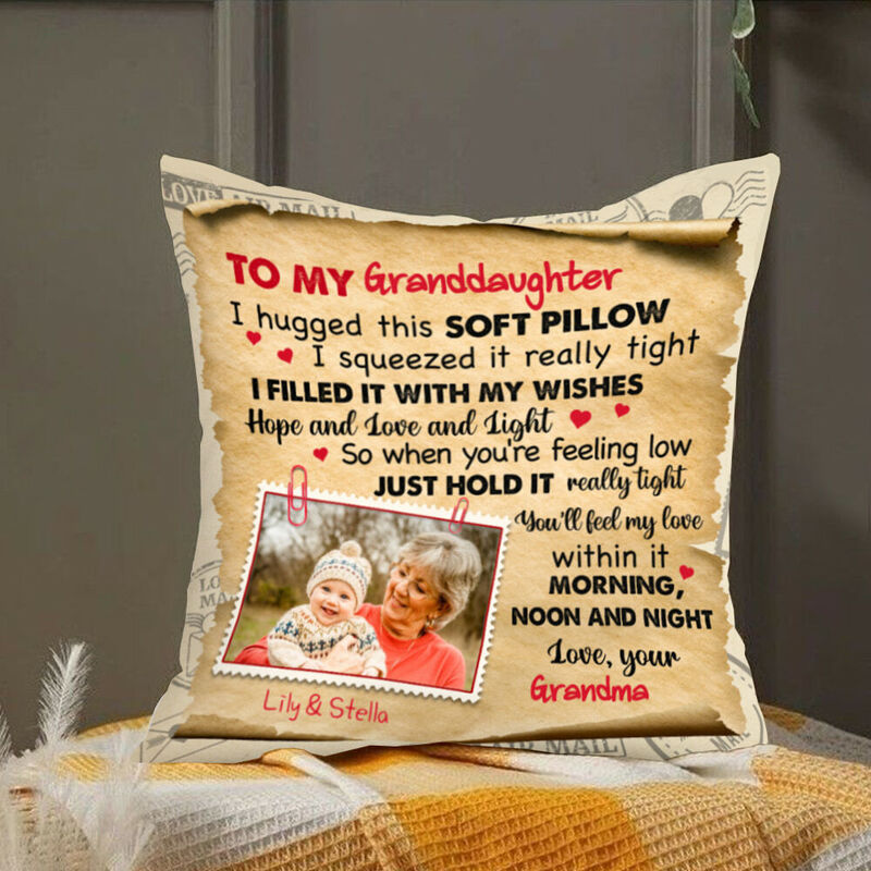 Personalisierte Kissenbezug Vintage dekorative Kissen Geschenk für Kinder