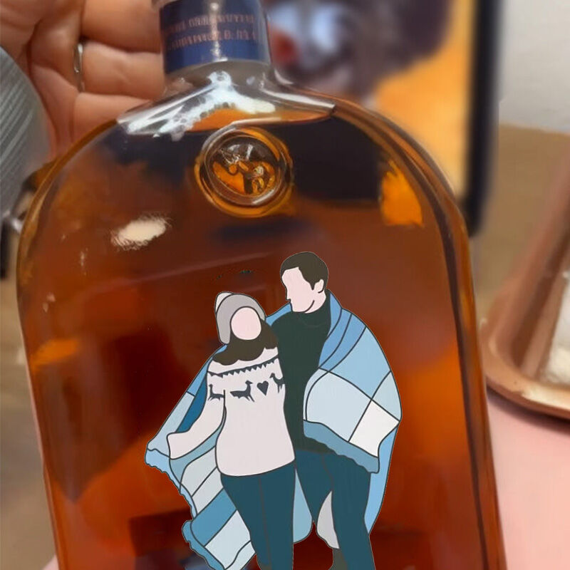 Personalized Picture Whiskey Bottle Special Gift for Your Love