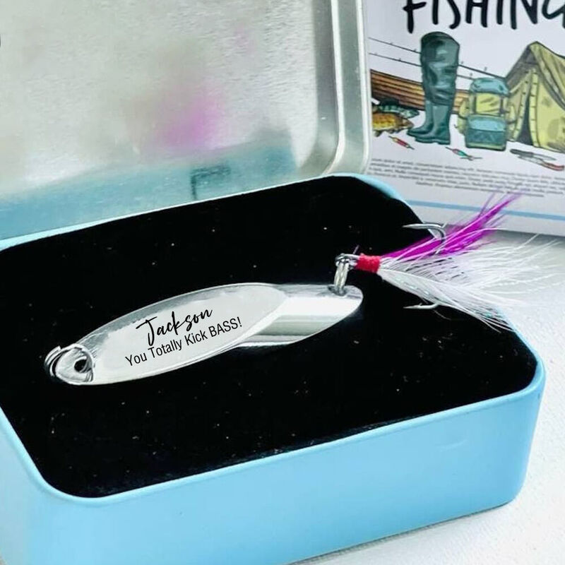 Customized Fishing Lure Engraved Name Fishing Tackle Gift Birthday Gift for Friends
