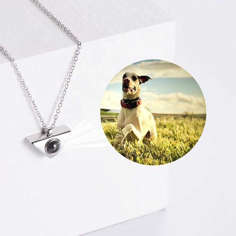 Customizable Geometry Picture Projection Necklace