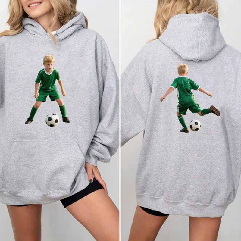 Personalized Hoodie Custom Front and Back Photos Capture The Moments Perfect Gift for Mom Sports Lovers