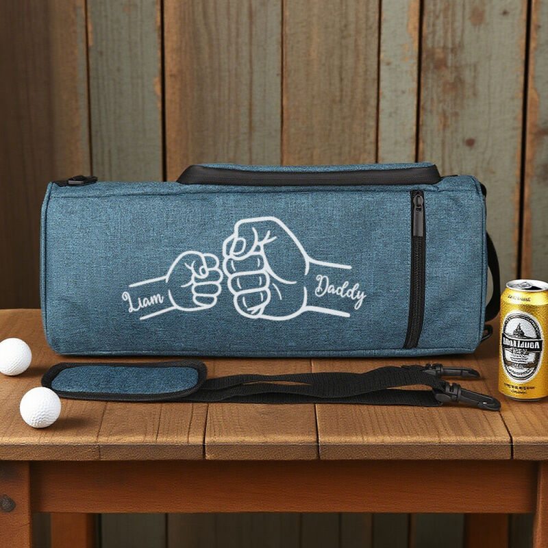 Bolsa térmica de golf personalizada "Choque de puños", ideal para picnic al aire libre, regalo para el Día del Padre.