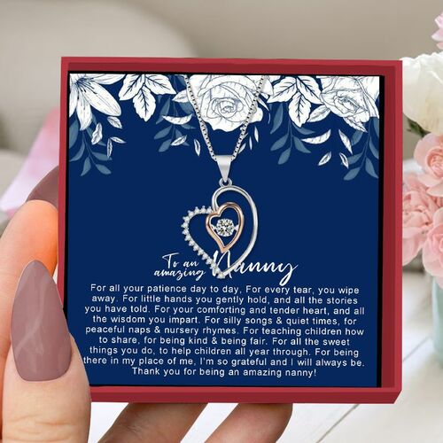 Gift for Nanny "For All The Sweet Things You Do, To Help Children All Year Through" Necklace
