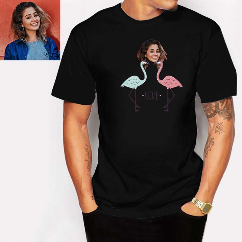 Flamingo Custom Photo T-Shirt