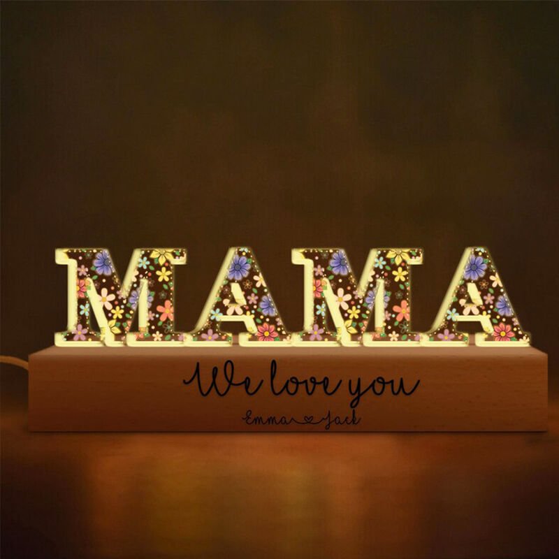 Personalized Acrylic Letter Lamp Mother's Day Warm Gift