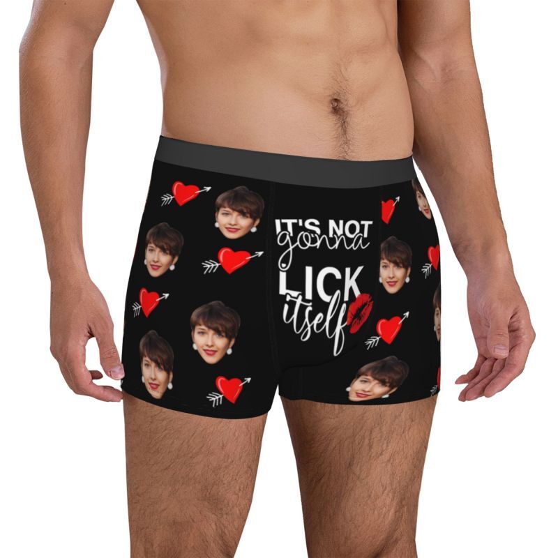 Personalisierte Foto-Männer-Unterwäsche Boxer Shorts mit Romantischem Geschenk für Ehemann