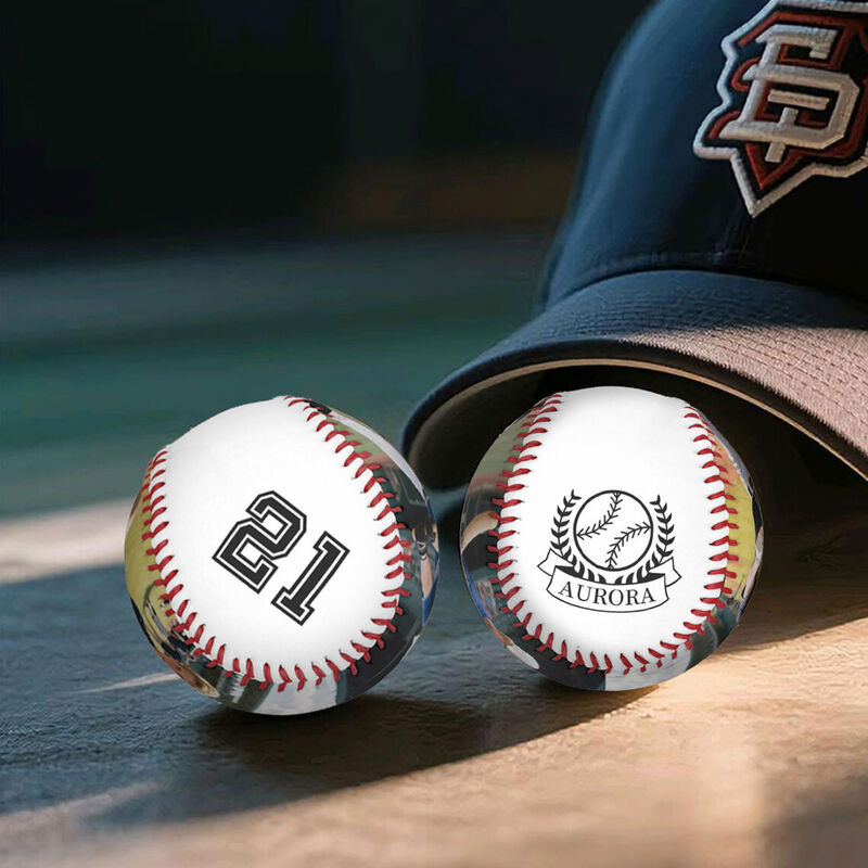 Personalized Baseball with Name and Number A Unique Birthday Gift for Players