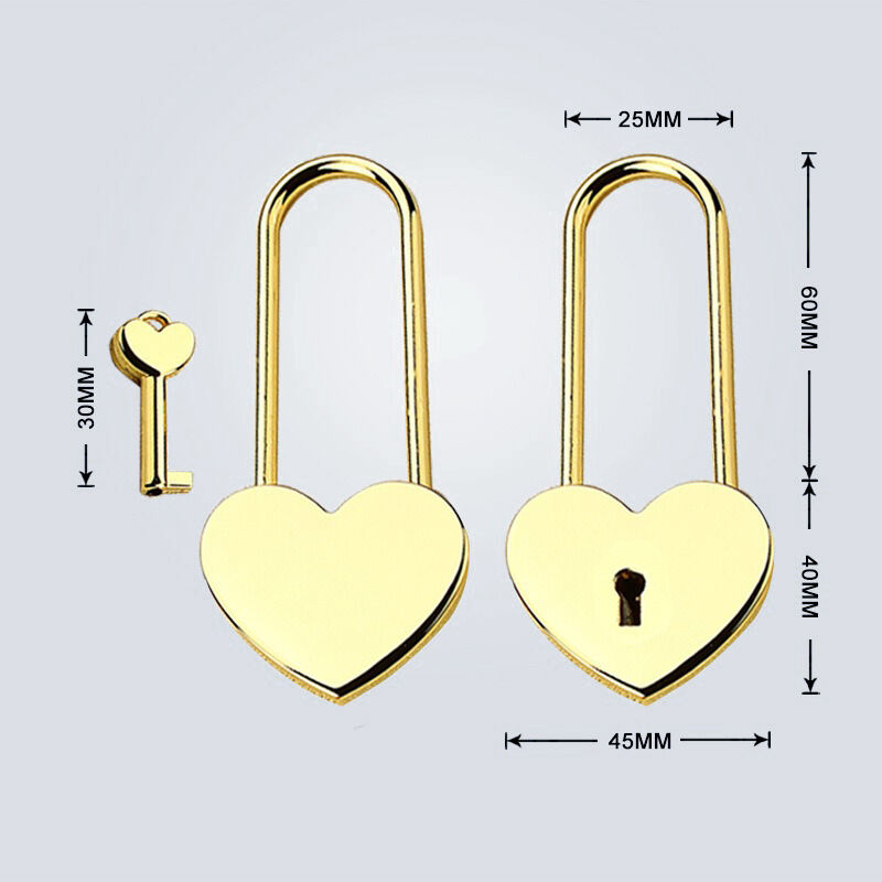 Personalized Heart Lock Love Padlock Forever and Always Love Custom Names Perfect Gift for Couples