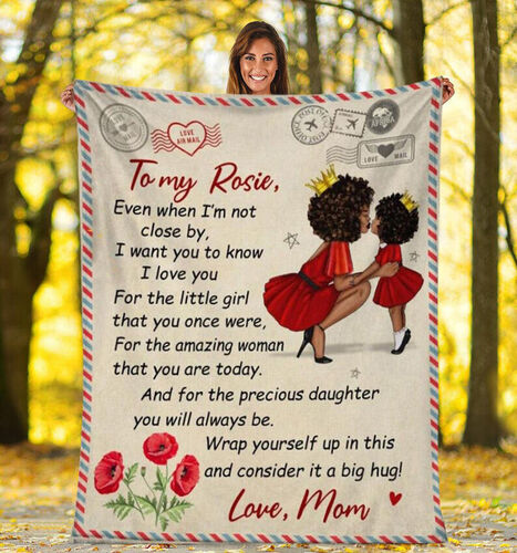 Personalized Love Letter Blanket to My Rosie from Mom