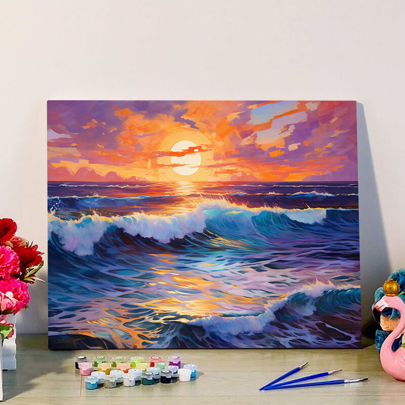 The Sea At Dusk Paint By Numbers Kits Perfect Gift for Your Lover