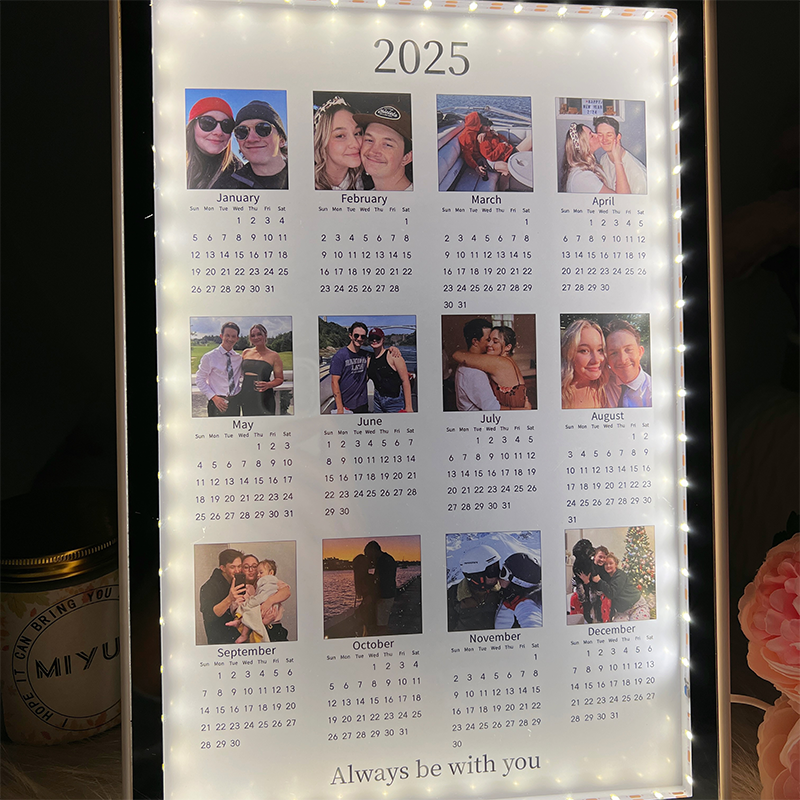 Personalized Picture Night Light with Custom Date Romantic Present for Sweet Couples