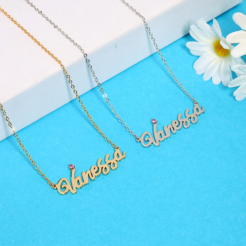 "He Has A Warm" Personalized Name Necklace