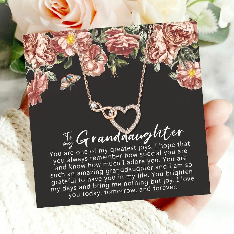 Gift for Granddaughter "You Brighten My Days And Bring Me Nothing But Joy" Necklace