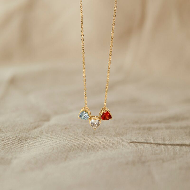 Personalized Birthstone Necklace Warm Gift For Birthday