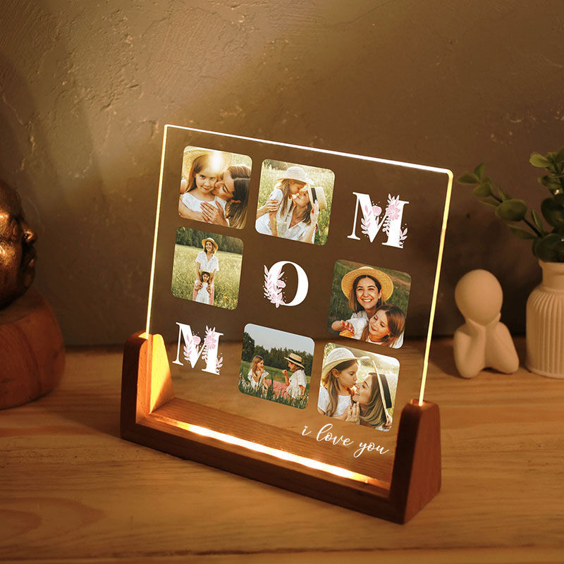 Veilleuse personnalisée avec photo Cadeau magnifique pour maman