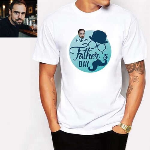 "Happy Father's Day" Custom Photo T-Shirt
