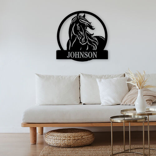 Personalized Horse Ranch Wood Name Sign