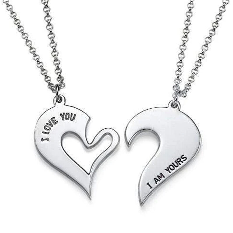 "Interlock Our Love" Heart Shape Necklace for Couples