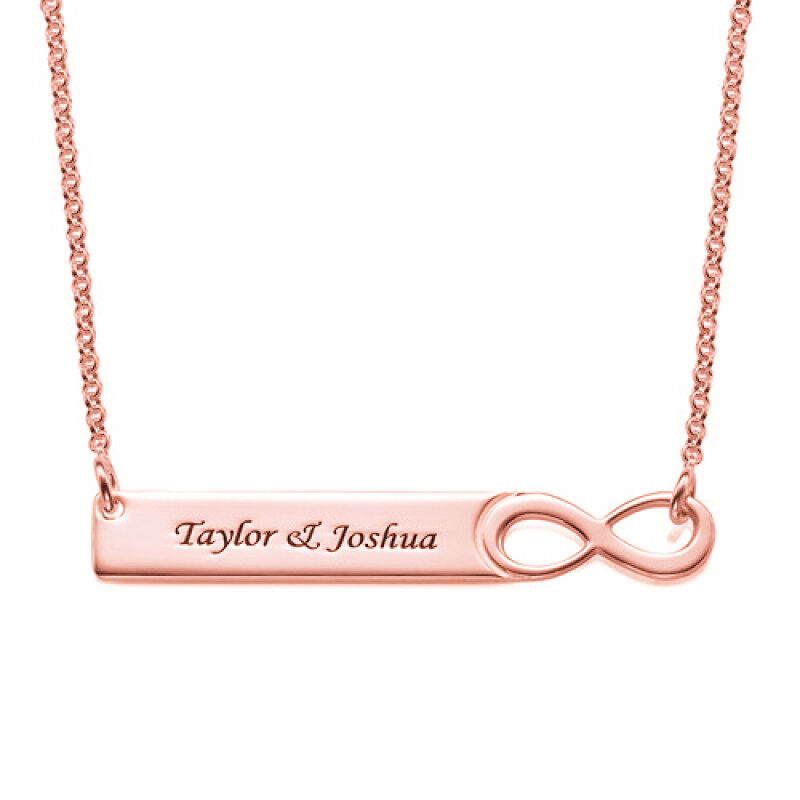 "Infinite Love" Personalized Infinity Necklace