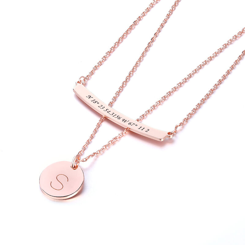"Dare To Be Different" Personalized Initial Necklace