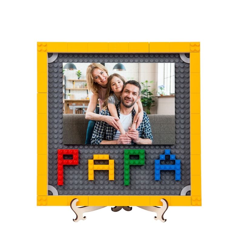 Bloque de fotos personalizado cálido regalo para el mejor papá