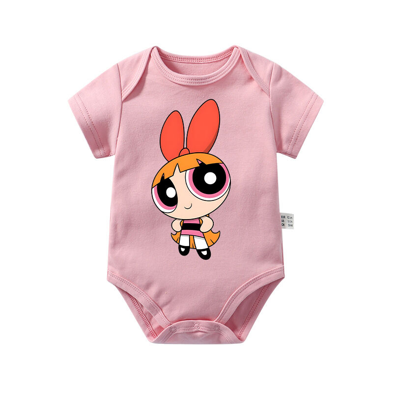 Gepersonaliseerde Baby Onesie The Powerpuff Girls Schattig Patroon Ontwerp Aantrekkelijk Baby Shower Nieuw Moeder Cadeau