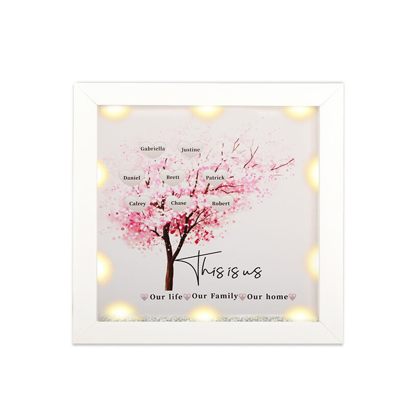 "This Is Our Life&Our Family&Our Home" Personalized Family Tree Frame