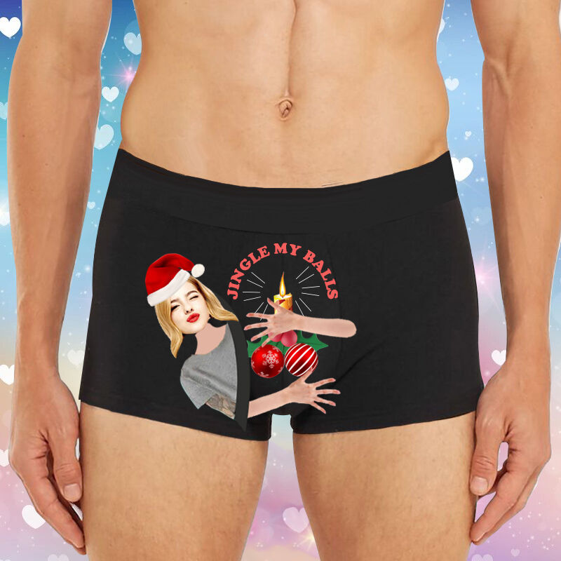 Personalisierte Bild Herrenunterwäsche Boxershorts Großes Geschenk für Weihnachten