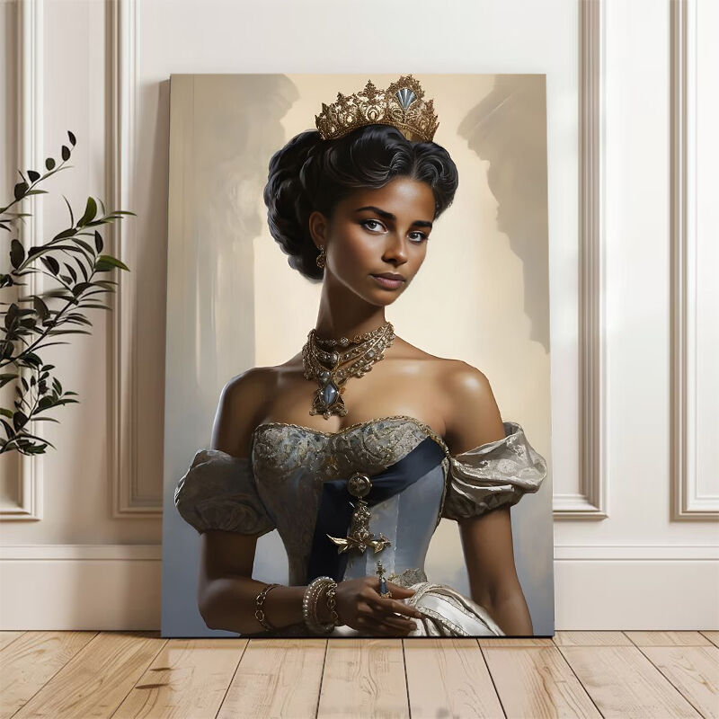 Personalized Royal Princess Portraits with Custom Face Swap Wonderful Gift for Friend