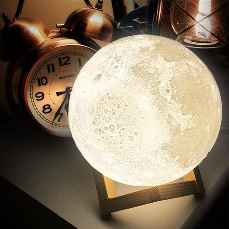 Custom Moon Lamp Touch 2 Colors -Father's Love