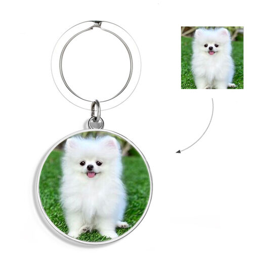 "Dog Is The Best Friend " Custom Photo Keychain