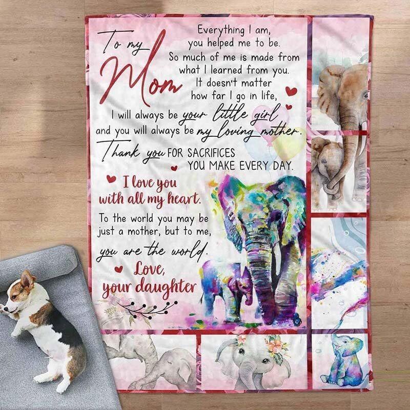 Personalized Love Letter Blanket to Mom from Daughter My Loving Mother