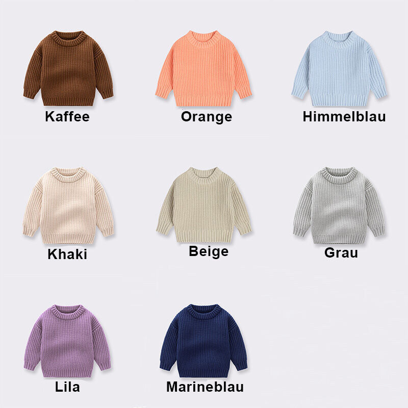 Personalisierte Handmade Name Pullover mit zufälligen Farbe Text Schönes Geschenk für kleine Baby