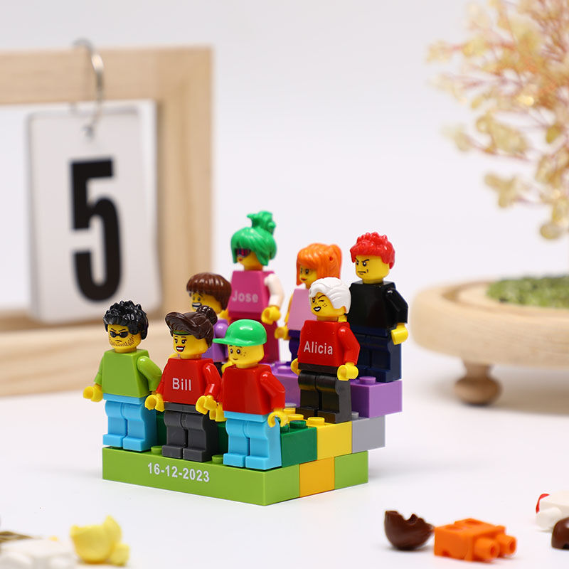 Gepersonaliseerde bouwsteen minifiguren Leuk cadeau voor de familie