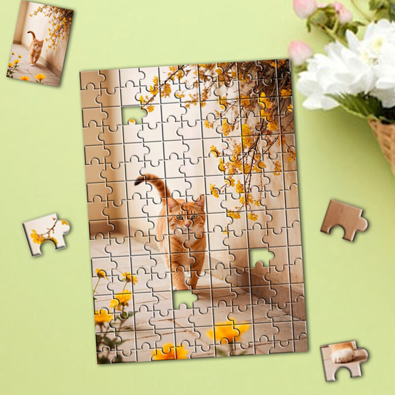 Personalized Photo Puzzle Cute Gift for Pet Lover