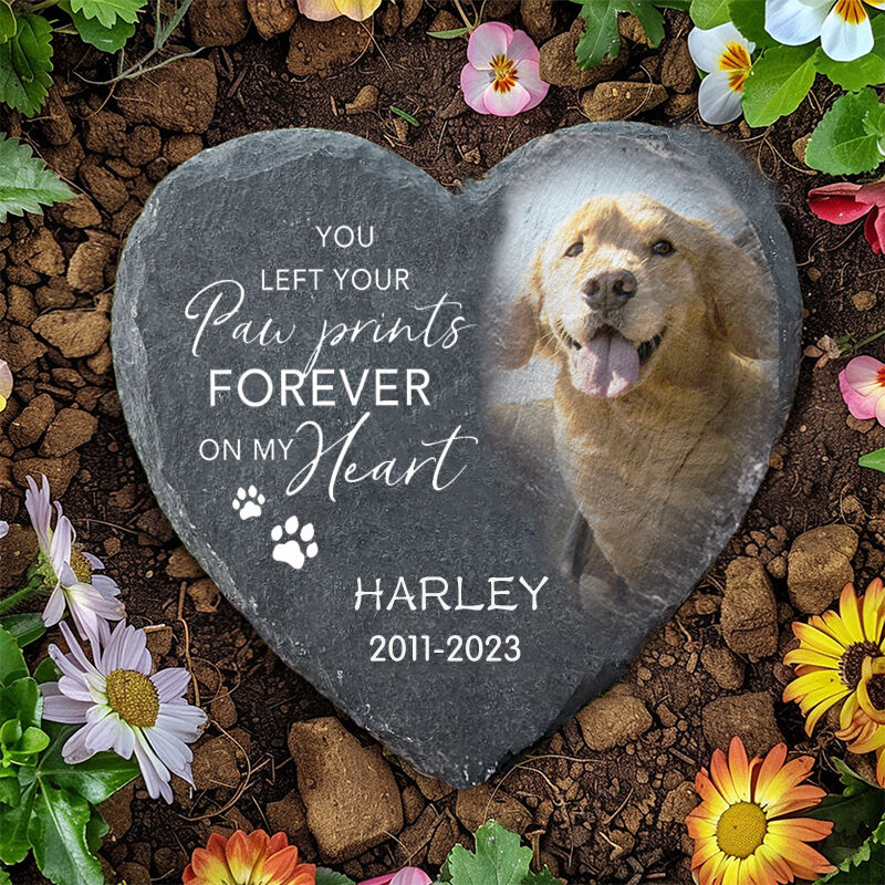 Personalized Memorial Stone Gift Upload Pet Image for Pet Owners