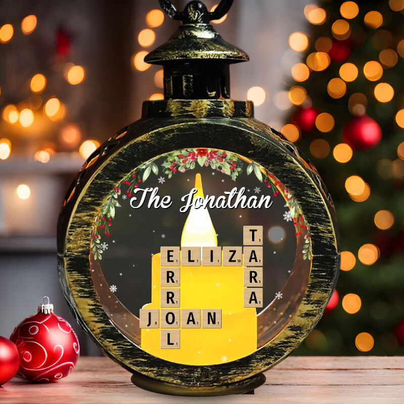 Personalized Candlelight Lanterns Customized With Family Names Funny Christmas Gifts