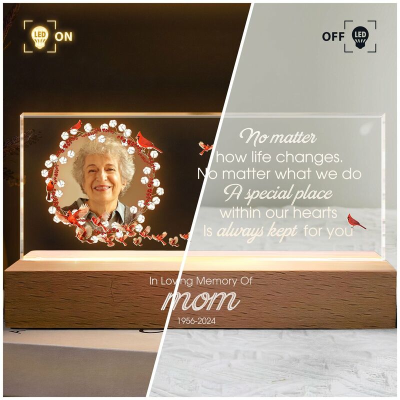 Personalized Led Lights, Customized Photos And Warm Words As Commemorative Gifts