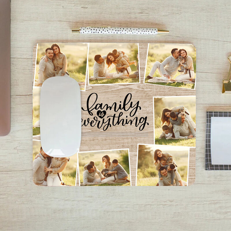 Personalisiertes Bild Mauspad Bestes Geschenk für die Familie