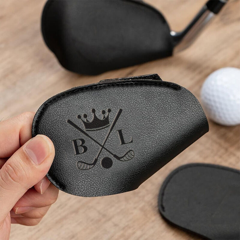 Fundas de cuero personalizadas para palos de golf, fundas para cabezas de hierro y accesorios de golf para amantes del golf.