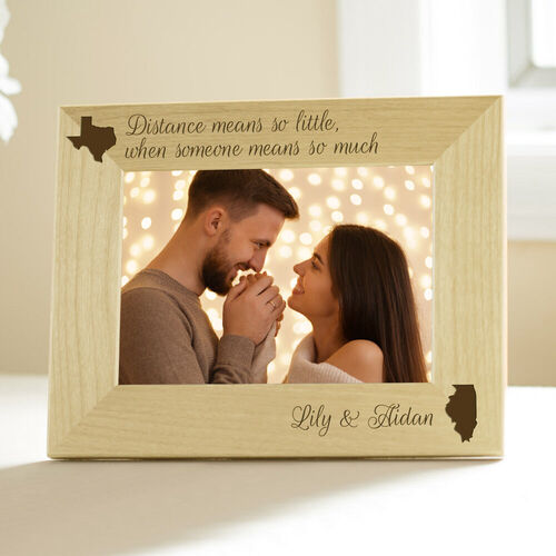 Custom Engraved Photo Frames For Couple