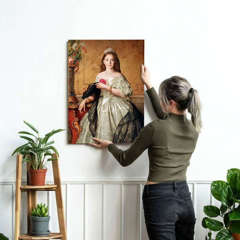 Custom Royal Portrait from Head Photo Custom Women Portrait
