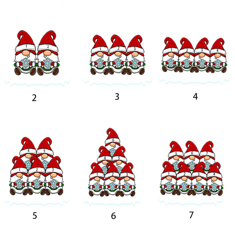 Personalisierter Weihnachtsschmuck Individuelle Namen Lustige Geschenke für die Familie