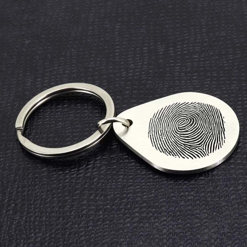 Custom Irregular Fingerprint Keychain