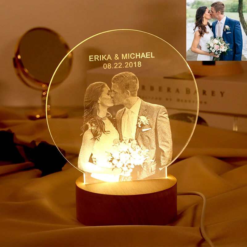 Personalized Picture Acrylic Lamp Best And Creative Gift for Wedding