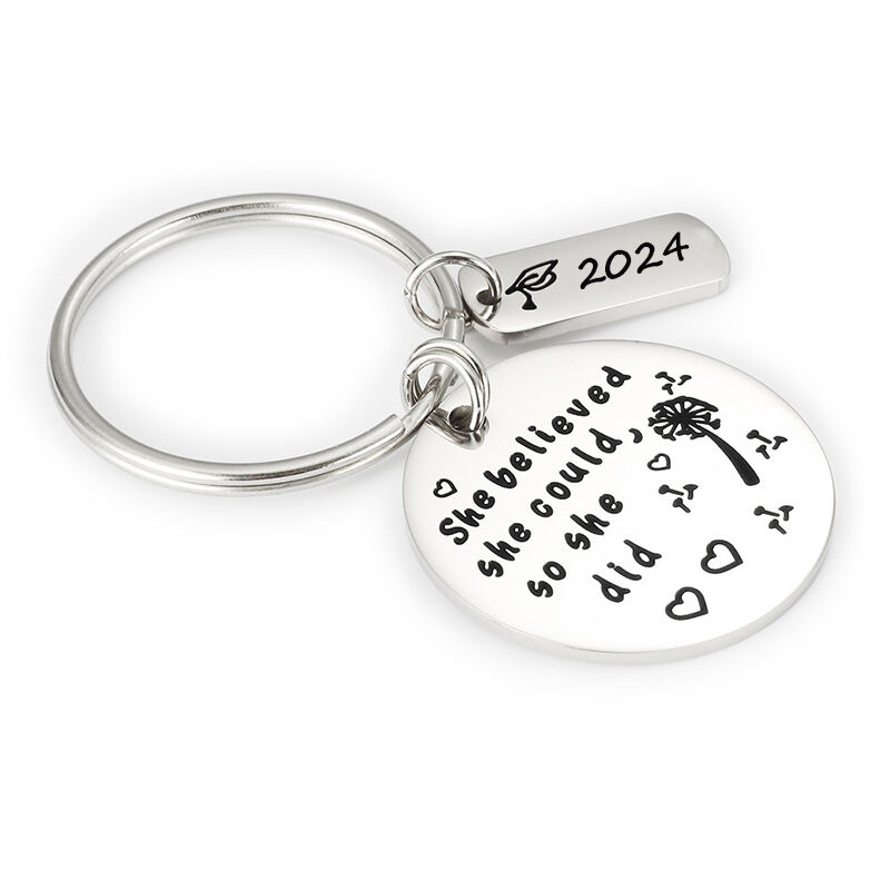 "Abschluss Geschenk"  Personalisierter Schlüsselanhänger mit Wunschgravur