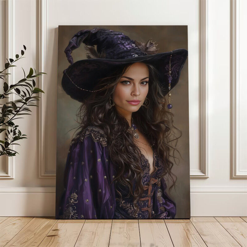 Personalized Wizard Portraits with Custom Face Swap Elegant Present for Sister